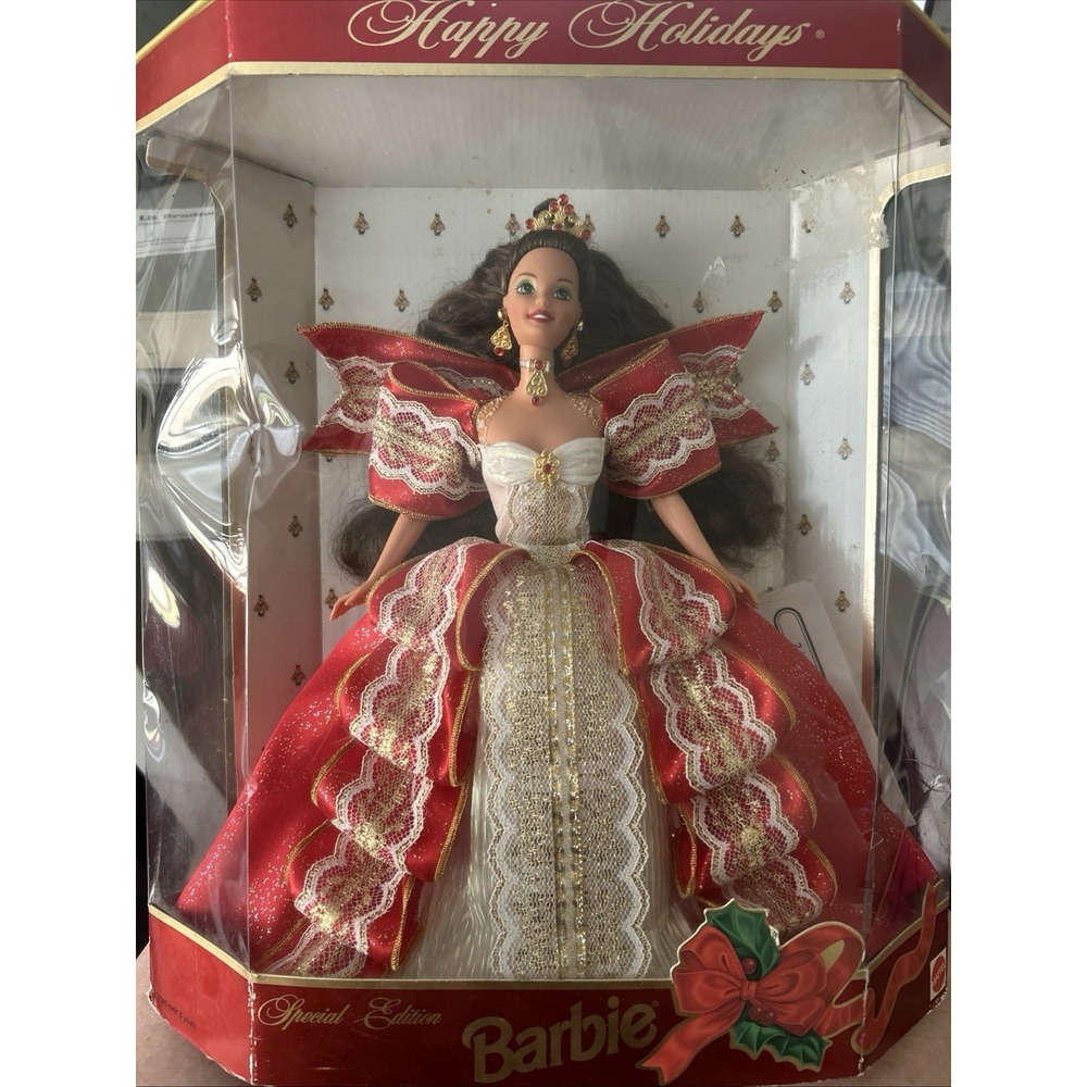 1997 Holiday Barbie 10th Anniversary Special Edition – Damaged Box,New Doll M73